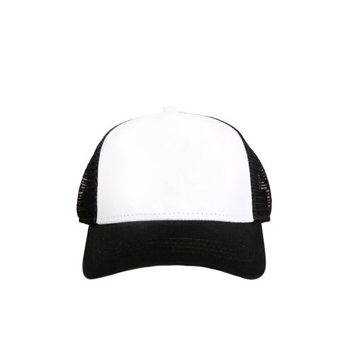 GORRA TROWN PLAIN BLACK AND WHITE UNISEX