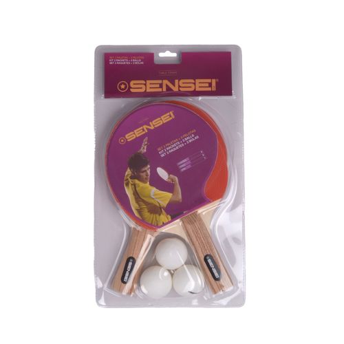 SET DE PING PONG SENSEI 2 PALETAS 3 PELOTITAS