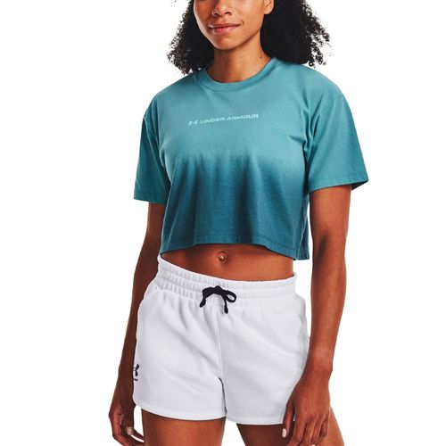 REMERA UNDER ARMOUR DIP DYE CROP SS MUJER
