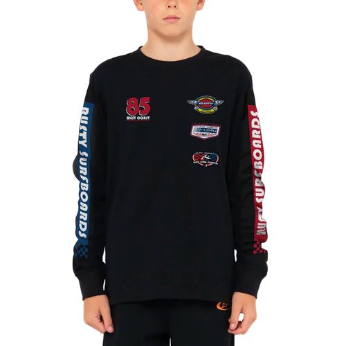 REMERA RUSTY GRAND PRIX LS TEE NIÑO