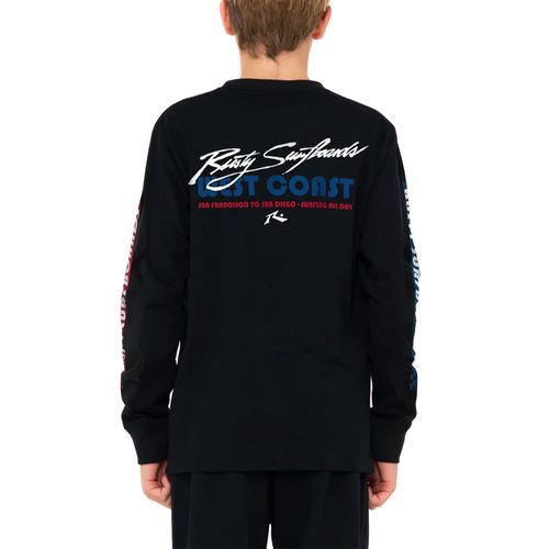 REMERA RUSTY GRAND PRIX LS TEE NIÑO