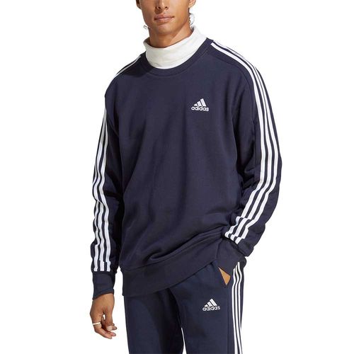 BUZO ADIDAS ESSENTIALS 3 TIRAS FELPA FRANCESA
