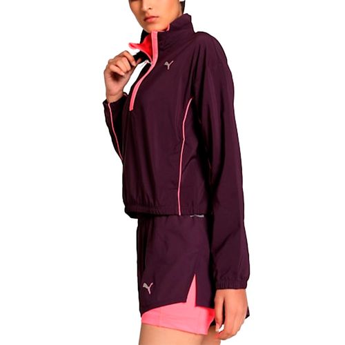 BUZO PUMA RUN FOR HER FASHION WOVEN 1/2 ZIP MUJER