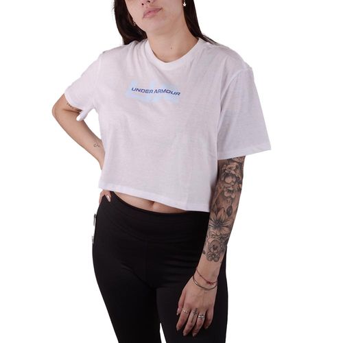 REMERA UNDER ARMOUR BOXY CROP BRAND SS ARG MUJER