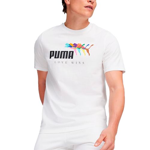 REMERA PUMA ESS+ LOVE WINS TEE ADP MUJER