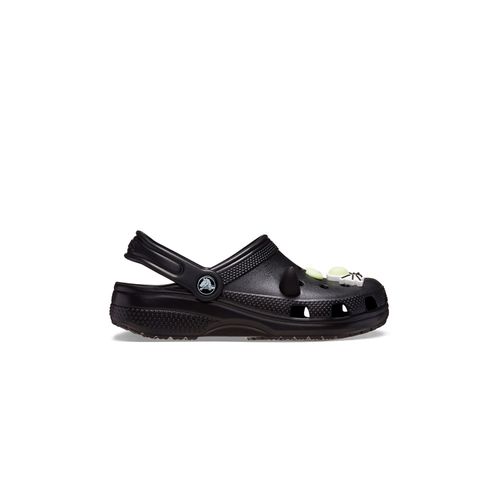 ZUECOS CROCS CLASSIC GLOW BLACK CAT CLOG NIÑO