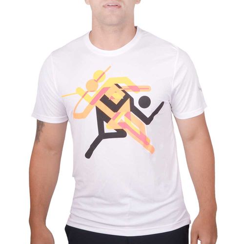 REMERA PUMA RUN FASTER ICONS GRAPHIC TEE