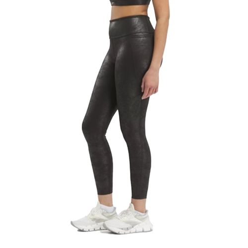 CALZA REEBOK LUX FAUX LEATHER HR TIGHT MUJER