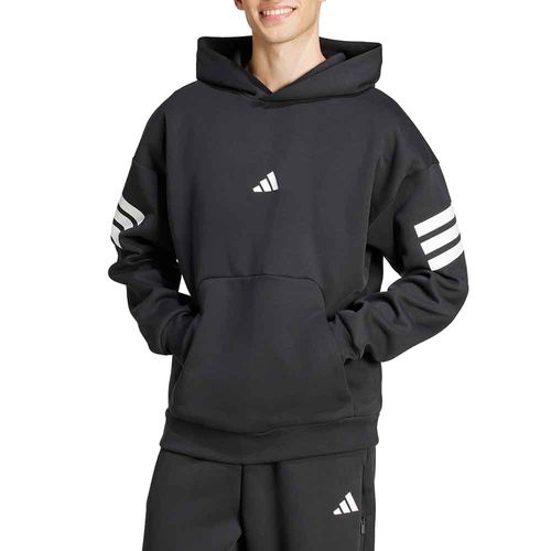 BUZO ADIDAS CON CAPUCHA FUTURE ICONS 3 TIRAS