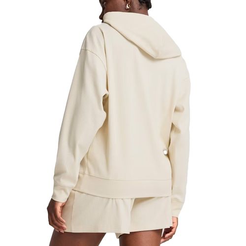 BUZO PUMA ESS ELEVATED COMFORT RIB HOODIE MUJER