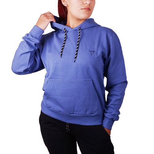 BUZO TEAM GEAR CANGURO CLASSIC FRIZA MUJER