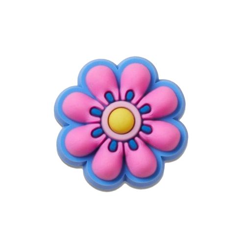 JIBBITZ CROCS TINY PINK AND YELLOW FLOWER UNISEX