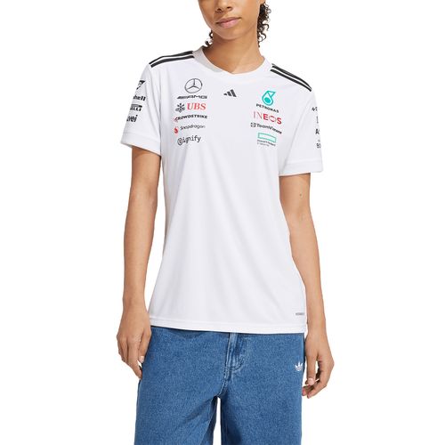 REMERA ADIDAS MERCEDES AMG PETRONAS F1 2025 TEAM DRIVER MUJER