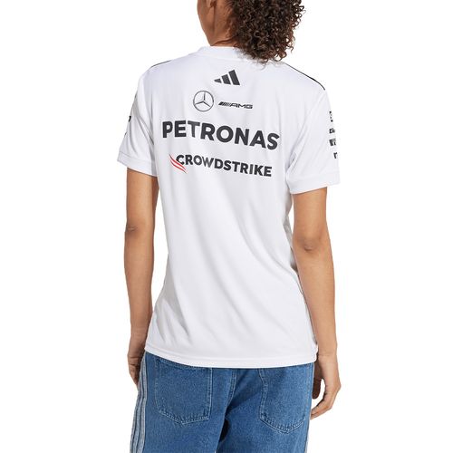 REMERA ADIDAS MERCEDES AMG PETRONAS F1 2025 TEAM DRIVER MUJER