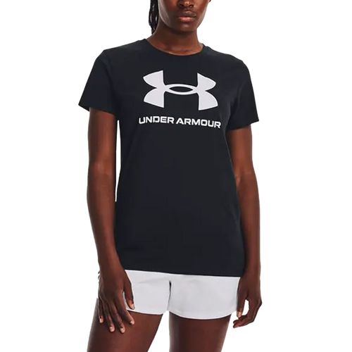 REMERA UNDER ARMOUR SPORTSTYLE LOGO SS MUJER